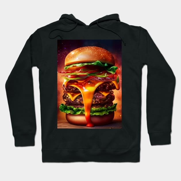 Bacon Cheeseburger Hoodie by EvoComicsInc